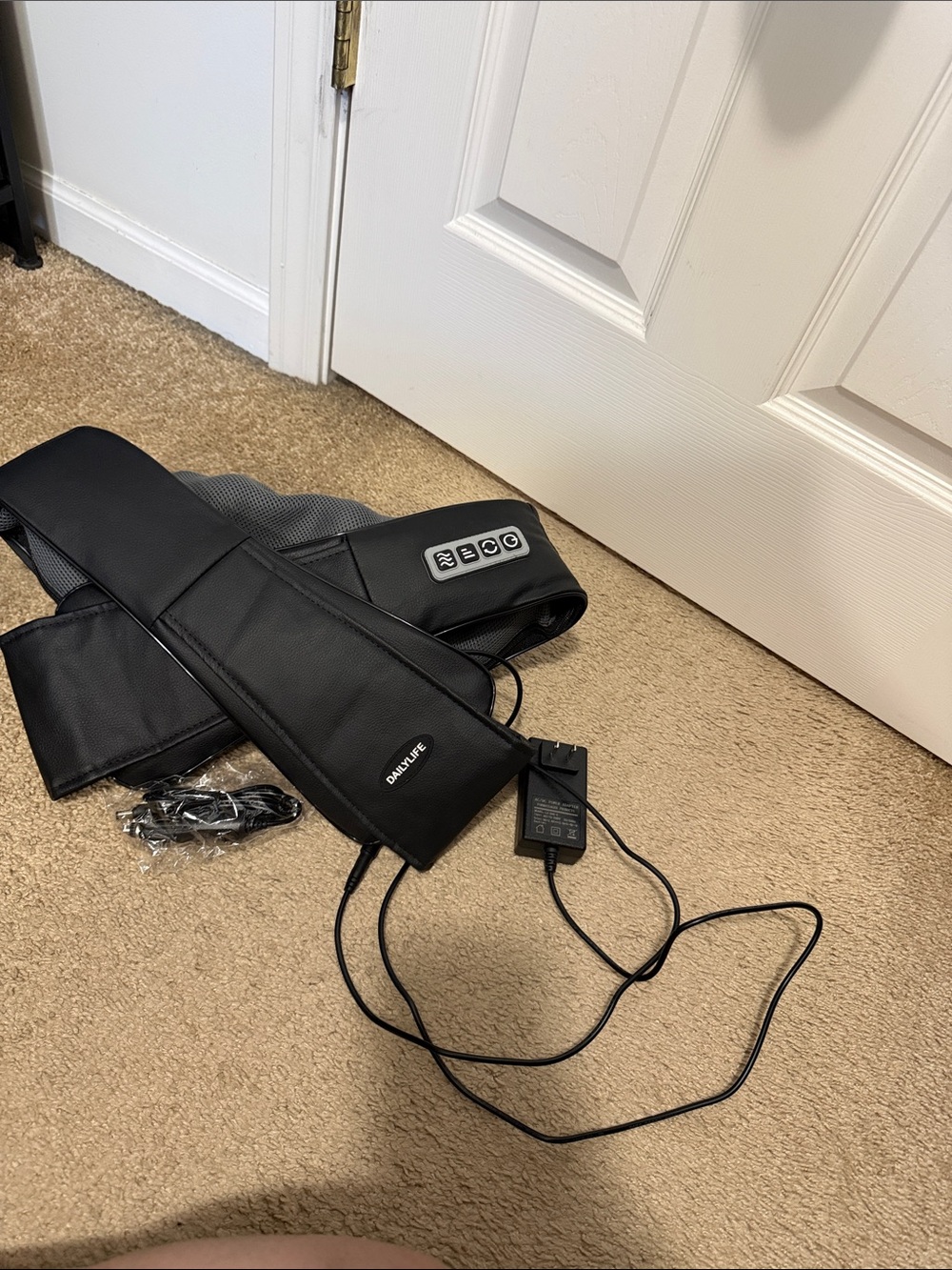 Back Massager Shoulder Wrap  - Black